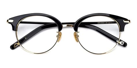 yvonne gold browline glasses， fashion browline eyeglasses online abbe glasses