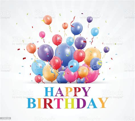 Happy Birthday Greetings Stock Illustration - Download Image Now - iStock