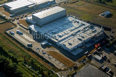 Luftaufnahme Wörth am Rhein Produktionsstätte der MEG Getränke GmbH