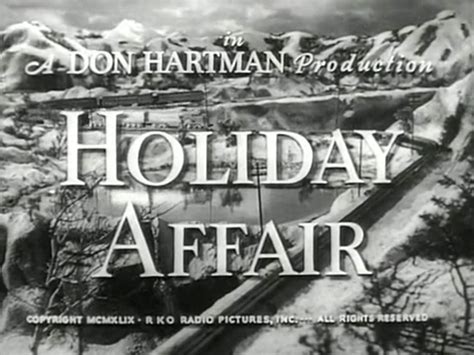 Glamourbibliotekaren Holiday Affair 1949