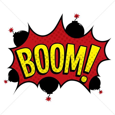 Boom Text With Comic Effect Vector Image 1822982 Stockunlimited