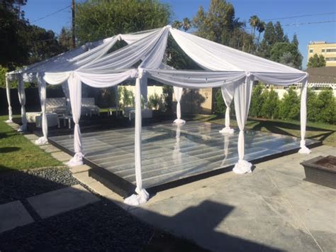Aj's party tent rental is here to help. tent-frame-draping-2 - Dance Floor Pool Cover Rental-Plexi ...