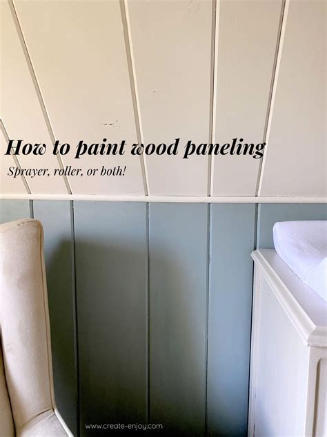 How To Paint Wood Paneling Spray Andor Roll Painting Wood