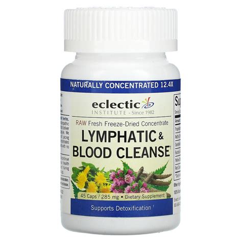 Eclectic Institute Lymphatic And Blood Cleanse 285 Mg 45 Veggie Caps