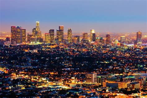 Los Angeles Skyline Wallpapers Wallpaper Cave