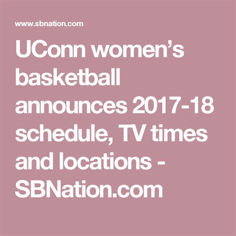Printable Uconn Women S Basketball Schedule