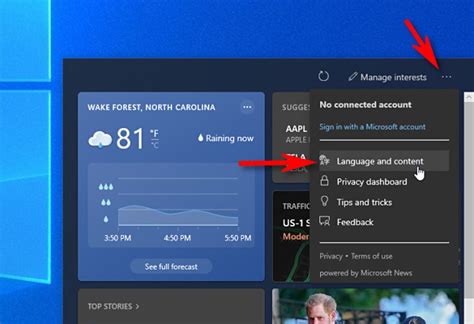 How To Configure Windows 10s Weather And News Taskbar Widget