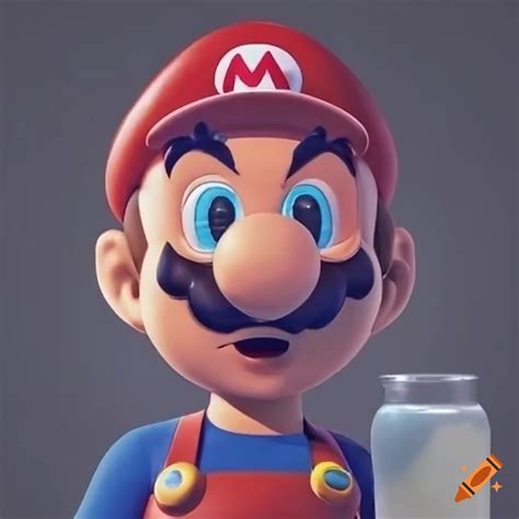 Mario In A Got Milk Commercial On Craiyon