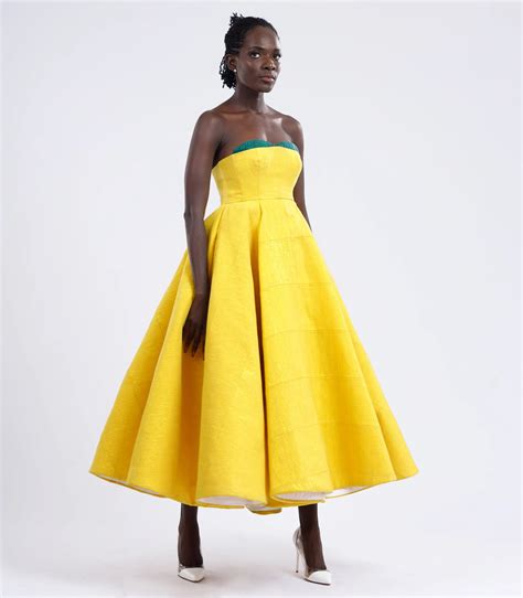 Custom Made Vintage Inspired Strapless Corseted Kente Midi Gown