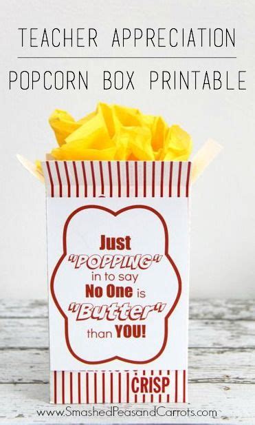 T Idea Movie Night In A Popcorn Box With Free Printable Smashed