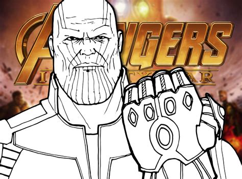 How To Draw Thanos Avengers Infinity War Drawing Tutorial Draw It
