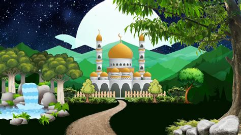 Background Animasi Bergerak Masjid Terbaru 2022 Islamic Background No