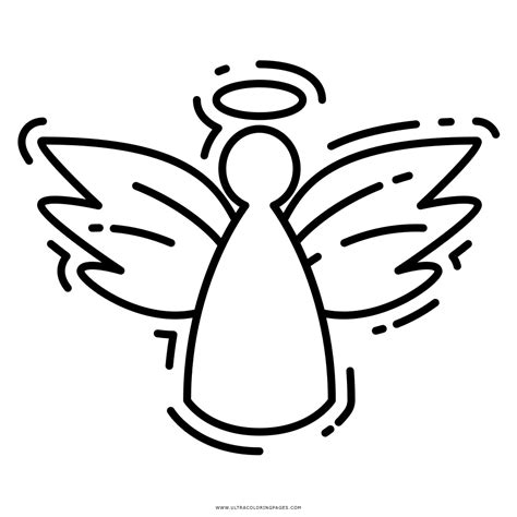 Dibujo De ángel Para Colorear Ultra Coloring Pages