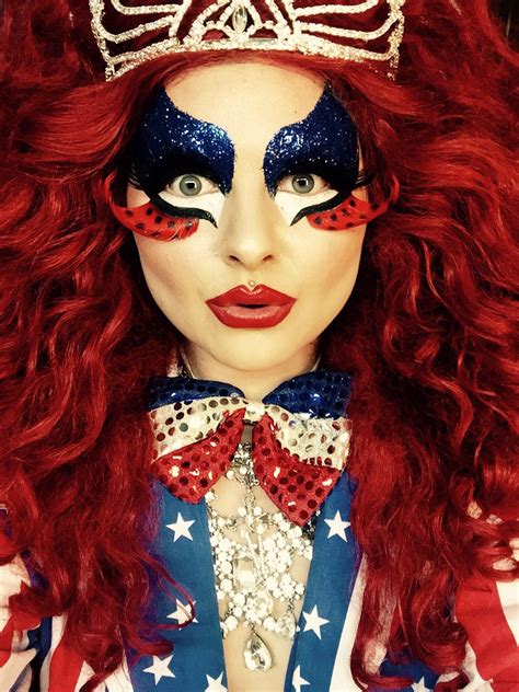 America Theme Costume Drag Queen Makeup Laceylou Drag Queen Makeup