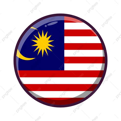 Bintang Dan Bulan Bendera Malaysia Evening Sky Vector Art Icons And