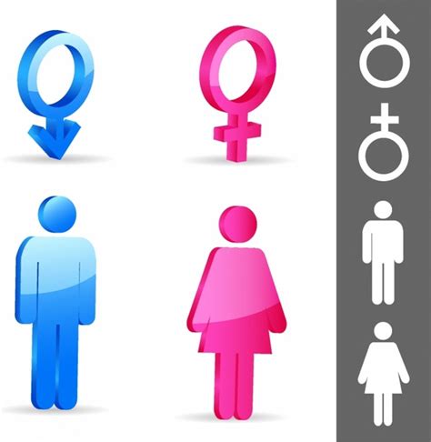 Gender Symbols Free Vector In Adobe Illustrator Ai Ai