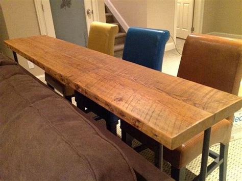 Bar Table Behind Sofa Decor Pinterest