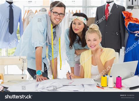 Group Fashion Designers Work Studio Stock Photo 182488769 Shutterstock