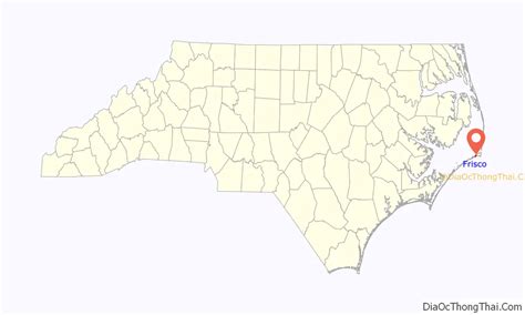 Map Of Frisco Cdp North Carolina