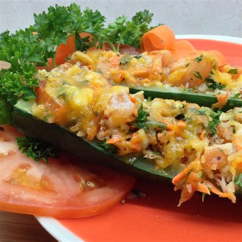 With the exception of the zucchini and the salt, i was able to get everything else for free thanks to vitacost. Baked Stuffed Zucchini Baskets Recipe
