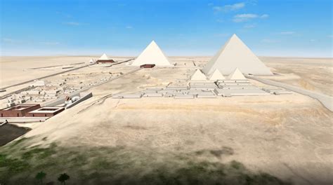 Recrean En 3d La Llanura De Giza Y Las Grandes Pirámides De Egipto