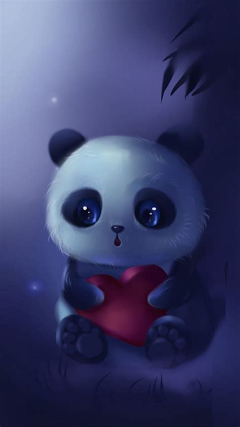 Cute Panda Blue Panda Hd Phone Wallpaper Pxfuel