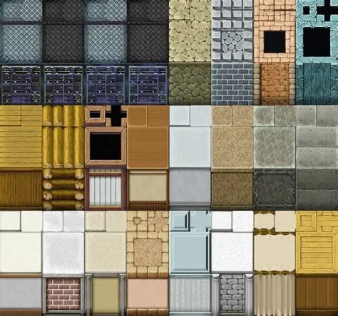 Rpg Maker Vx Ace Modern Interior Computer Server Wall And Cabinet Tiles