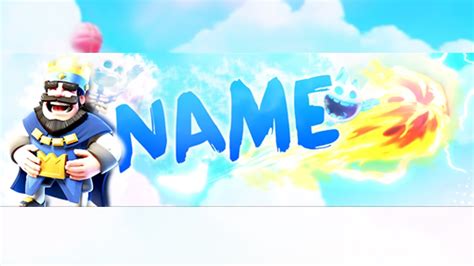 Free Template Banner Clash Royal Youtube