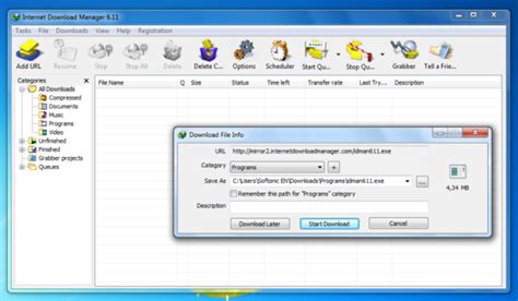 Download internet download manager for windows to download files from the web and organize and manage your downloads. Windows Software: Internet Download Manager Free Download ...