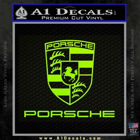 Porsche Decal Sticker Full Emblem Logo A1 Decals