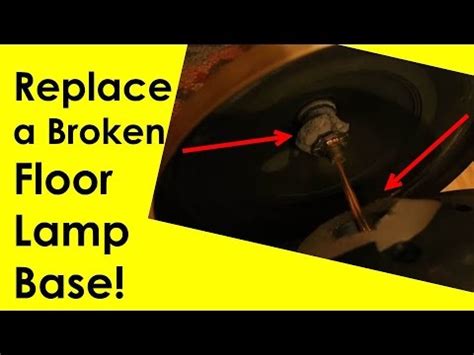 They do not need to go to the mall or any service centers in order to fix the lamp and bring it back to. Replace a Broken Floor Lamp Base - YouTube