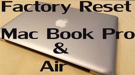 How To Factory Reset Hard Reset Your Macbook Pro And Air Easiest