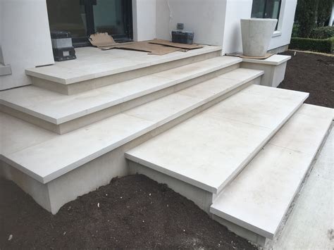 Buff Lueders Stone As Treads Risers And Veneer Smooth