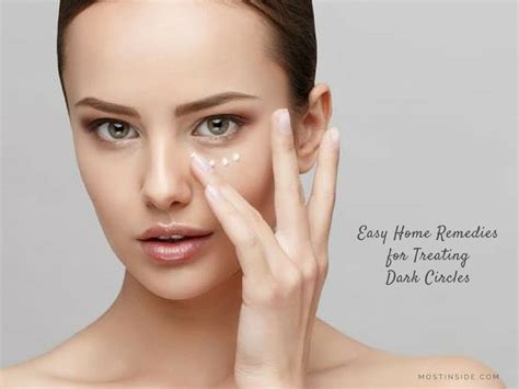 15 Easy Home Remedies For Treating Dark Circles