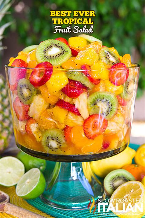 best ever tropical fruit salad with video