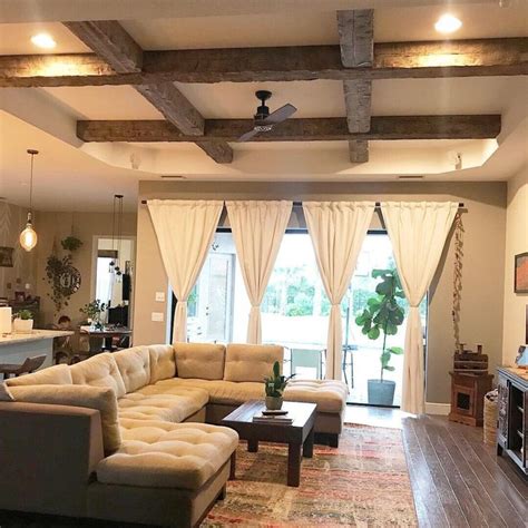 Modern faux wood beam for $183.97 now, but does only weigh 7 pounds: Exposed Wood Beams Made to Order | Etsy | Ceiling beams ...