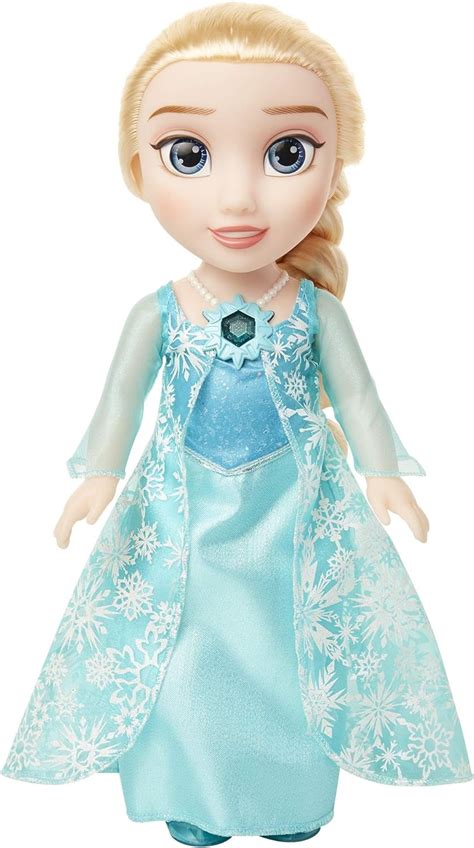 Disney Frozen Snow Glow Elsa Doll Wearing Iconic Icy Blue Dress Singing Doll Tv Movie