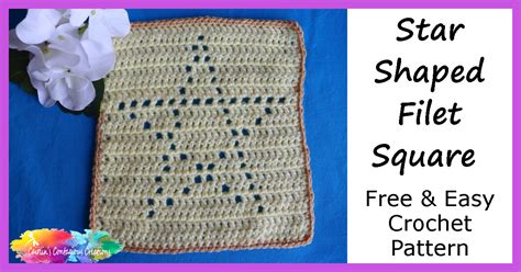 Star Shape Filet Square Crochet Pattern Caitlins Contagious Creations