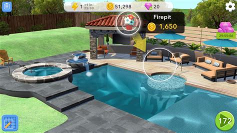 Home Design Makeover Part 5 Pool Gameplay Story Hd Youtube