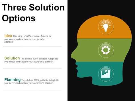 Three Solution Options Ppt Examples Slides Presentation Powerpoint