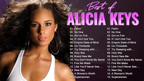 Best Songs Of Alicia Keys Full Album Alicia Keys Greatest Hits Songs