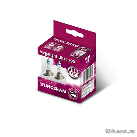 Tungsram H7 55W 12V Megalight Ultra 90 Automotive Halogen Bulb