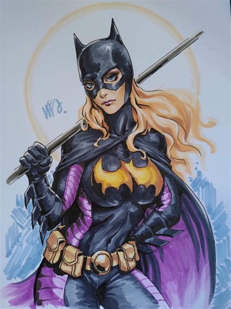 Batgirl Stephanie Brown In Chris Bacons My Art Collection Comic Art