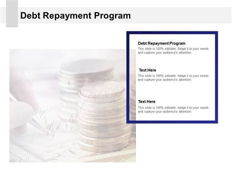 Debt Repayment Program Ppt Powerpoint Presentation Layouts Grid Cpb Powerpoint Slides Diagrams