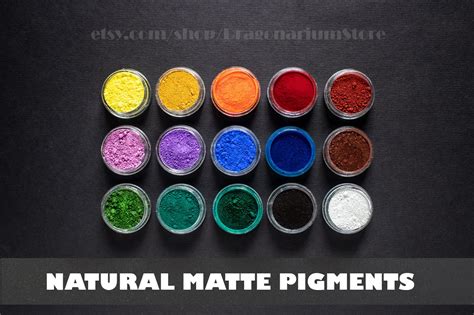Mineral Pigments Powder Natural Pigment Matte Powder Dyes Etsy