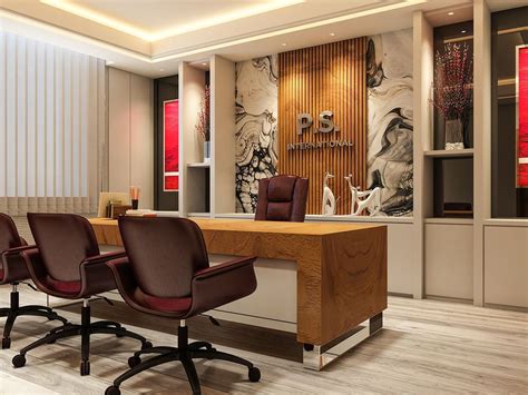 Office Interior Design And Visualisierung Auf Behance Auf Behance