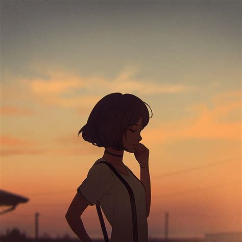 Faith Fantasy Blue Background Closeup Illustration Ilya Kuvshinov