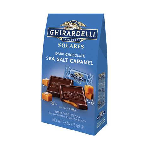 Ghirardelli Dark Chocolate Sea Salt Caramel Squares