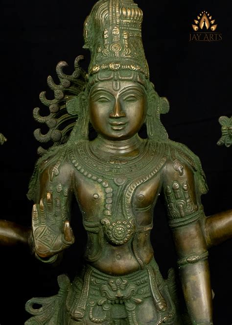 Lord Hari Hara Shankaranarayana Shiva Vishnu Indian Brass Statues