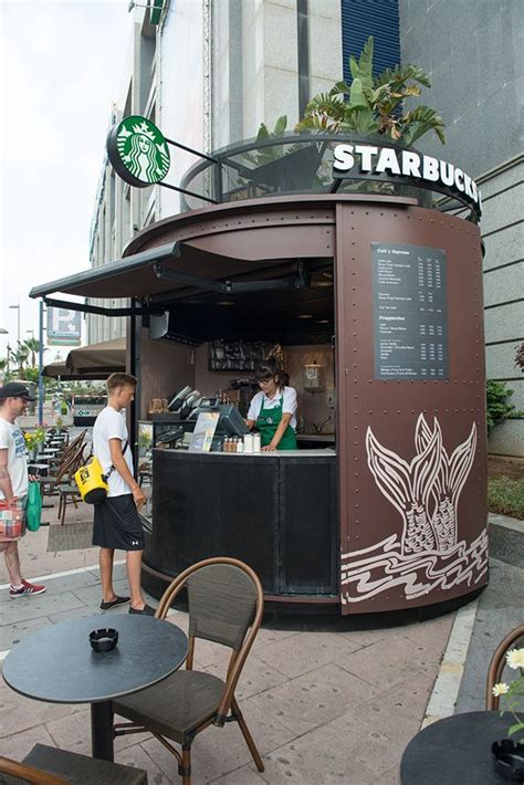 Starbucks Cart Contenedor De Café Bar Diseño De Tienda De Café